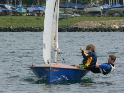 South Cerney - Matt Stiles leading the fleet